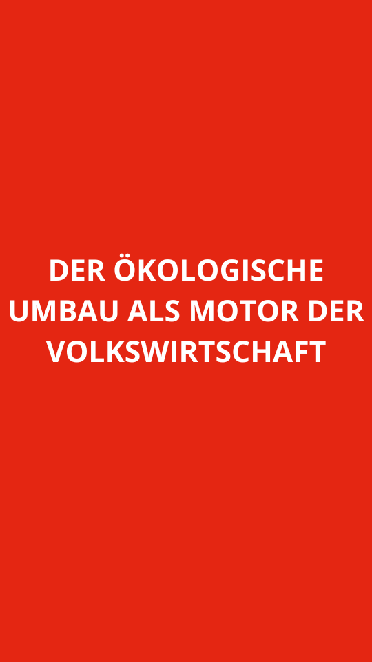 Der ökologische Umbau als Motor der Volkswirtschaft - Niki Kowall - Kampagnenseite